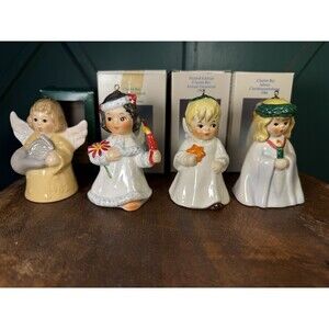 Goebel Angel Bells 1982,1986, 1987, 1989 Set Of 4